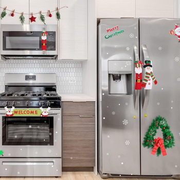 Γάντια φούρνου μικροκυμάτων με σχέδιο χιονάνθρωπος από φλάνελ, μάρκα Dateng Craft Factory, κλασικό στυλ, Χριστούγεννα