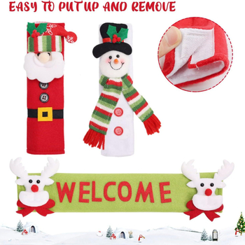 Γάντια φούρνου μικροκυμάτων με σχέδιο χιονάνθρωπος από φλάνελ, μάρκα Dateng Craft Factory, κλασικό στυλ, Χριστούγεννα