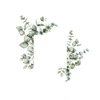 PVC διακοσμητικό αυτοκόλλητο τοίχου με σχέδιο φύλλων, μοντέρνο μινιμαλιστικό επίπεδο σχέδιο, αυτοκόλλητα τοίχου