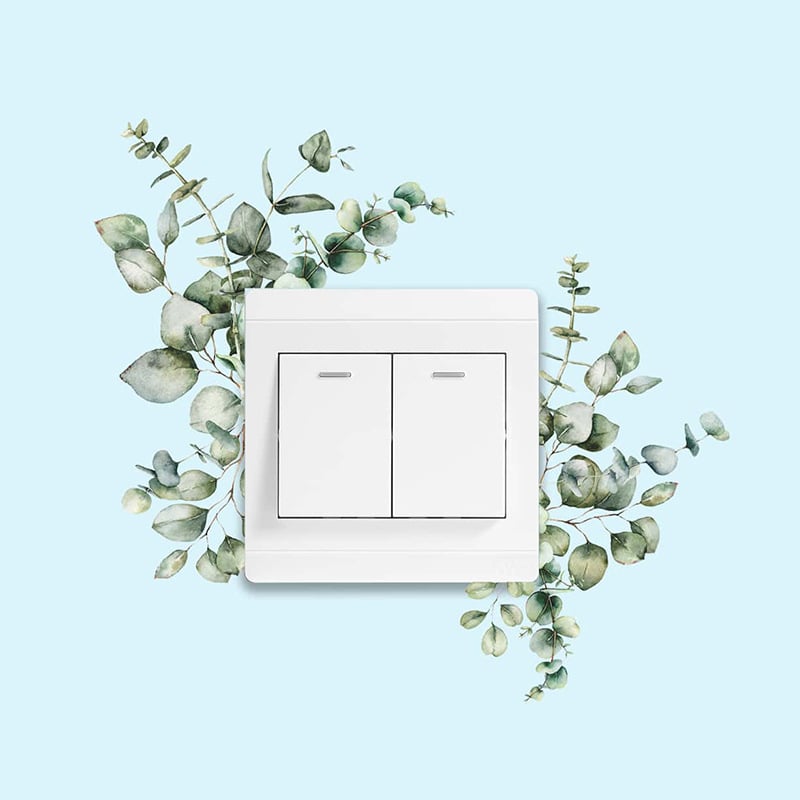 PVC dekoratív fali matrica levélmintával, modern minimalist stílusú, faliképek