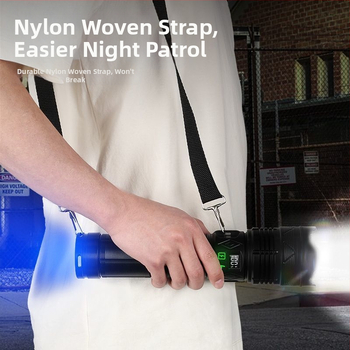 Επαναφορτιζόμενος φακός LED με αλουμινένιο περίβλημα και ενσωματωμένη Τράπεζα Ισχύος