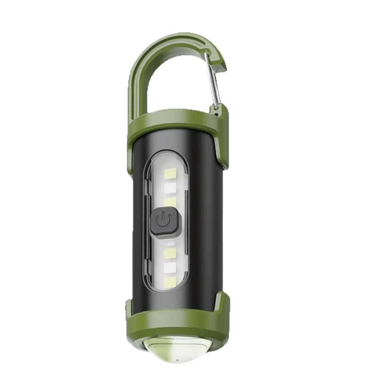 Мултифункционална лампа за ключодържател – LED, презареждаща се вградена литиева батерия, 3W, обхват до 50 м, ултратънка и лека