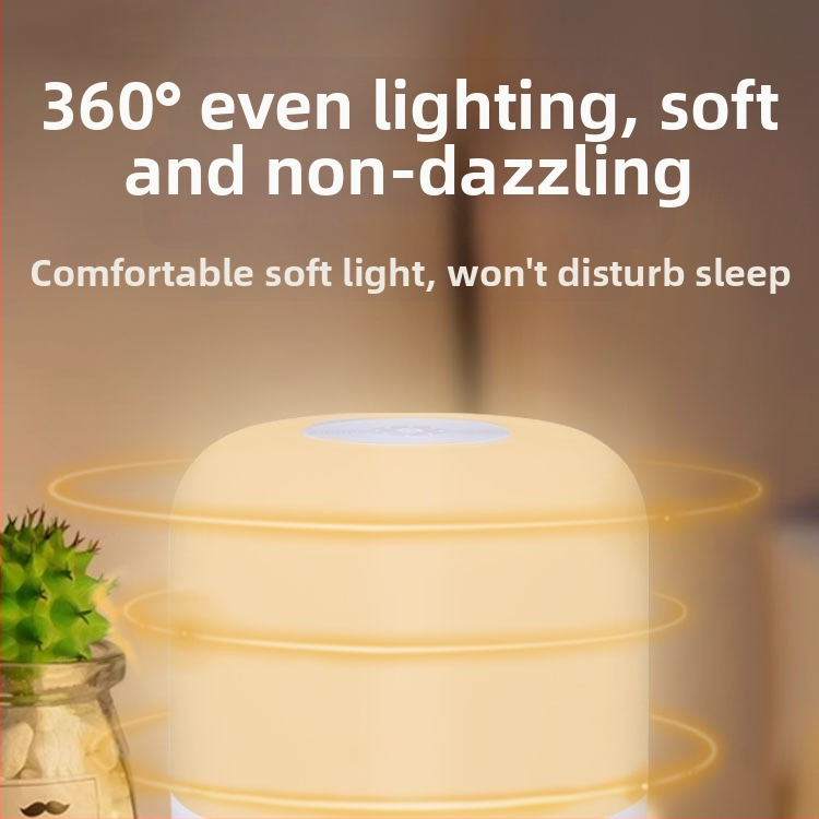 LED къмпинг лампа USB презареждаща, 3.7V, 3W, тъч превключвател, нощна лампа за къмпинг