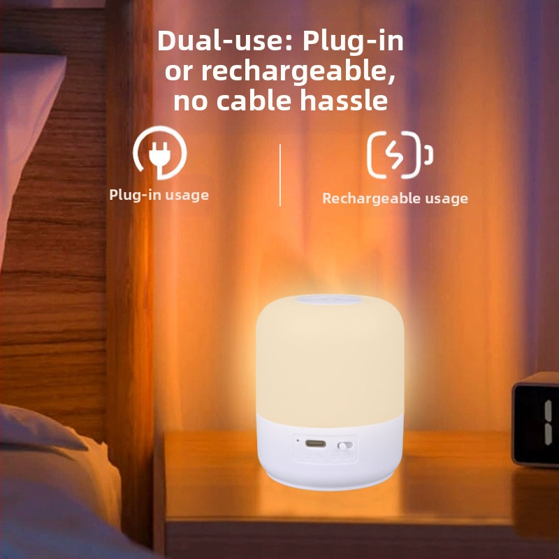 LED къмпинг лампа USB презареждаща, 3.7V, 3W, тъч превключвател, нощна лампа за къмпинг