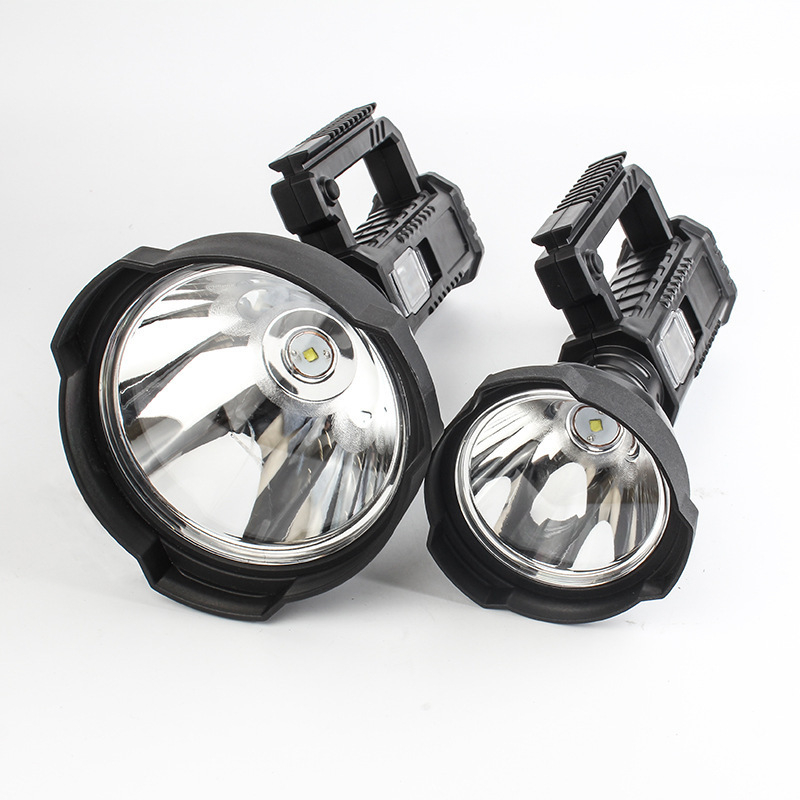 30W LED hordozható reflektor állvánnyal – vízálló, USB tölthető, beépített akkumulátor, kézzel működtethető