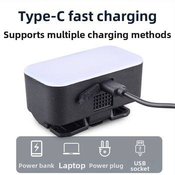 LED galvos žibintas su USB įkrovimu lauko naudojimui – atsparus vandeniui, šviesos spindulio nuotolis 100 m, veikimo laikas 3 valandos