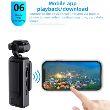 Nešiojamas teisėsaugos įrašo įrenginys su HD lauko belaidė Wi‑Fi kamera ir nugaros klipo dizainu