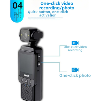 Nešiojamas teisėsaugos įrašo įrenginys su HD lauko belaidė Wi‑Fi kamera ir nugaros klipo dizainu