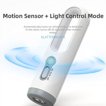 Smile Shark LED нощна лампа с гласово управление и сензор за движение, презареждаща се, 5W, за къмпинг и спалня