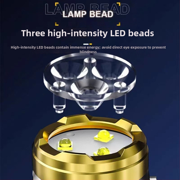 Εξωτερικός μικρός φακός LED - επαναφορτιζόμενος, αλουμινένιο περίβλημα, LED 15-20W, ανθεκτικός σε εκρήξεις