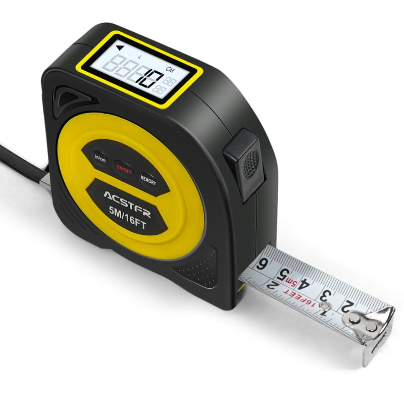 Hongsheng craftsman core digitālā tērauda mērlente ar elektronisko displeju, daudzfunkcionāls elektroniskais mērinstruments, augsta precizitāte