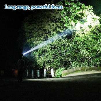 Galvos žibintuvėlis su 1800 mAh baterija, 10W lazerinis šviesos šaltinis, lauko įkraunamas minerų žibintas žvejybai, 50–100 m diapazonas