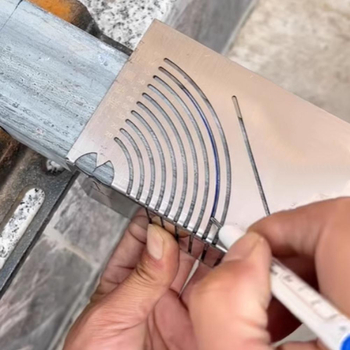 Εργαλείο σήμανσης τόξου με καμπύλο διπλής χρήσης γραφίδα για γωνίες και τόξα