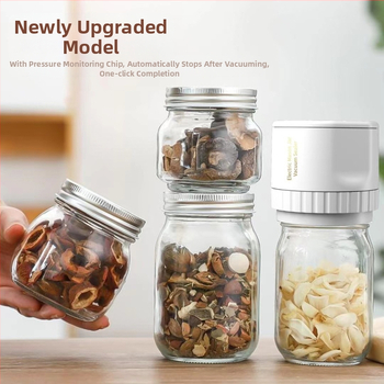 Вакуумен запечатвач за буркани KZ-80 / KZ-80S, 20W, 6V, вградена батерия