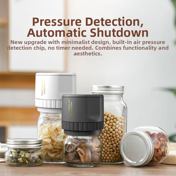 Вакуумен запечатвач за буркани KZ-80 / KZ-80S, 20W, 6V, вградена батерия