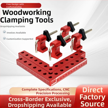 Σφιγκτήρας ξυλουργίας με μπλοκ τοποθέτησης 90°, κατασκευή από κράμα αλουμινίου, συμβατός με προφίλ εξώθησης αλουμινίου, τύπος κλίμακας