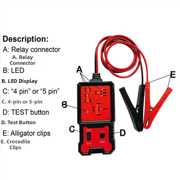 Shuaiyue BJ-707 тестер за автомобилни релета за механичен, автомобилен и домашен ремонт