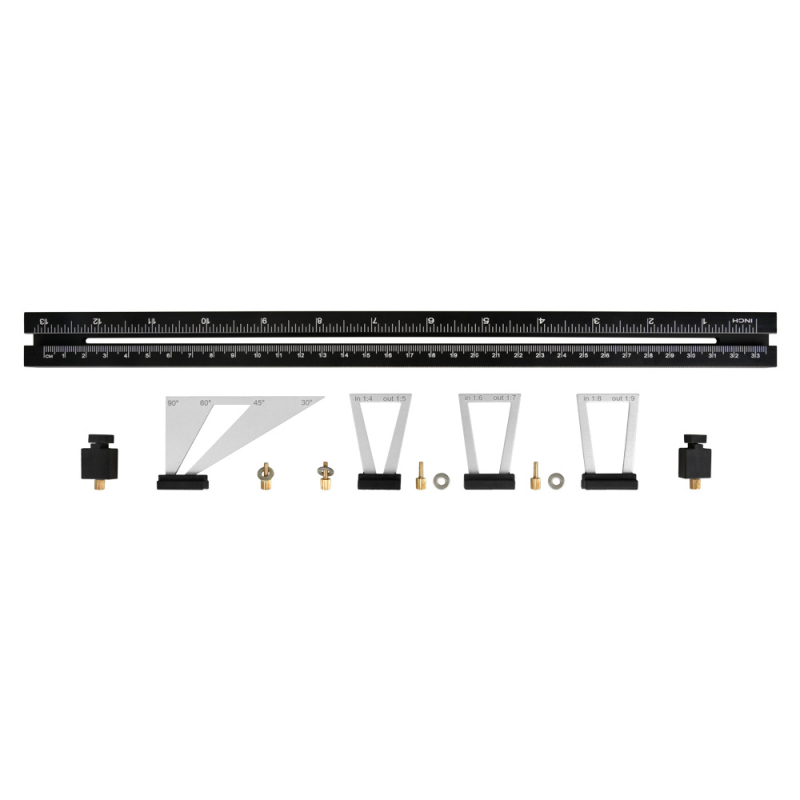 Fafaragó jelölő vonalzó, dovetail mortise and tenonhoz – Pontos jelölés, mérő-skála, kompatibilis privát márkákkal