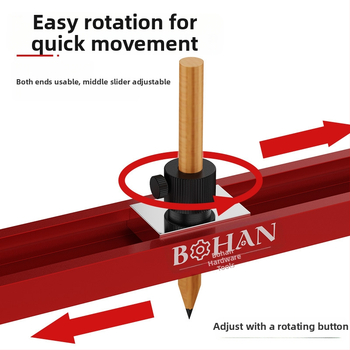 Контурен измервател за дърво и плочки – алуминиева сплав, марка Bohan, модел Bohan Outline Scriber, измерване на неравни форми