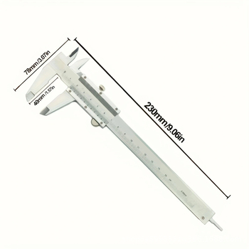 Σετ βερνιέρ καλιμπερ από ανοξείδωτο ατσάλι με ακρίβεια 0,02 mm