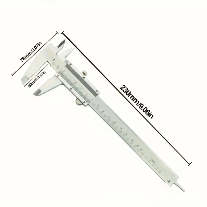 Nerūsējošā tērauda Vernier kalibrēšanas komplekts ar 0,02 mm precizitāti