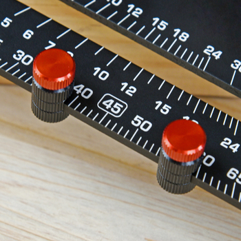 Derékszögű vonalzó segédklippel a favágáshoz — Jingrui, faipari mérő- és jelölő kiegészítők, alkalmazás: faipar