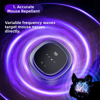R1 Απωθητικό υπερήχων για ποντίκια, κουνούπια και κατσαρίδες, τετράγωνος σχεδιασμός, 5V, 5W, επαναφορτιζόμενο