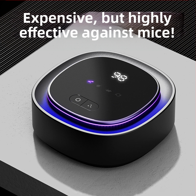 R1 Ултразвуков репелент за мишки, комари и хлебарки, квадратен дизайн, 5V, 5W, поддръжка за зареждане