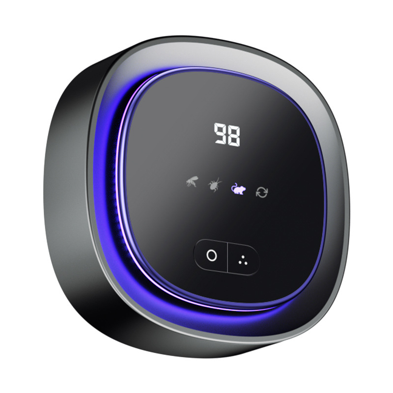 R1 Ултразвуков репелент за мишки, комари и хлебарки, квадратен дизайн, 5V, 5W, поддръжка за зареждане