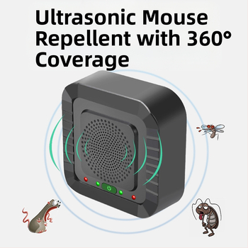 Automatinis ultragarso atbaidiklis graužikams ir paukščiams, namų naudojimui, modelis 826A, 5V, 4-24 kHz, 5W