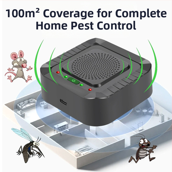 Automatinis ultragarso atbaidiklis graužikams ir paukščiams, namų naudojimui, modelis 826A, 5V, 4-24 kHz, 5W