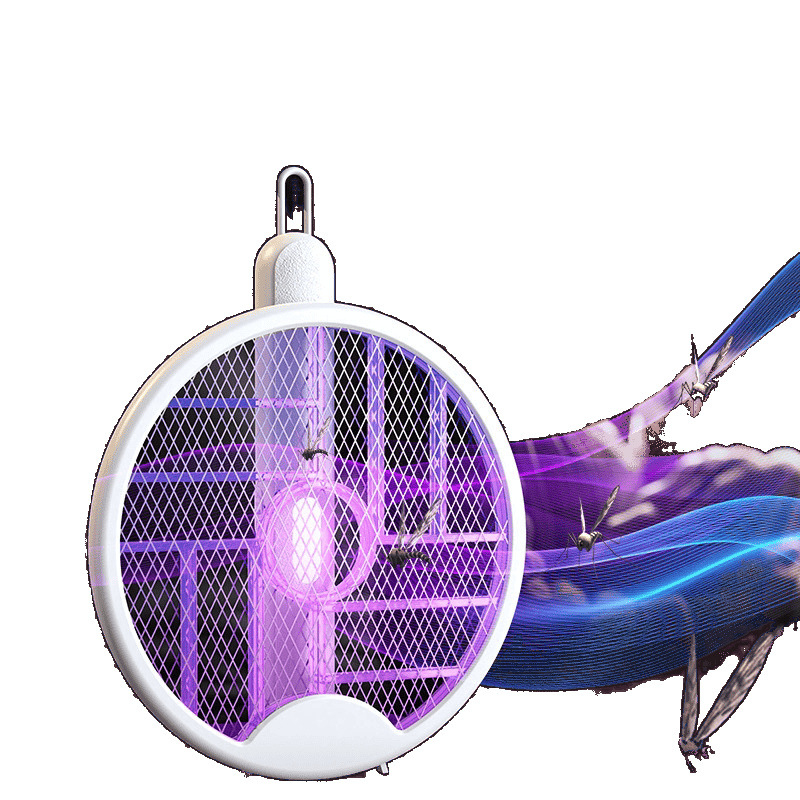 2-σε-1 Ηλεκτρική Σκούπα Κουνουπιών και Λάμπα, Επαναφορτιζόμενη με Αφαιρούμενη Μπαταρία, Κάλυψη 61 m²+, Αυτονομία >12 h