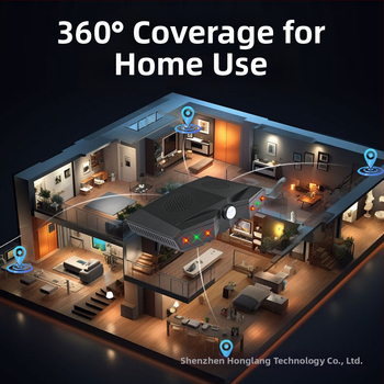 Υπερηχητικός Αποτροπέας Ποντικιών, Πλήρως Αυτοματοποιημένος Αισθητήρας, Τριπλό Φλας, Μοντέλο 829A, 5V, 4–24KHz, 5W, Τετράγωνος Σώματος, για Αποθήκη και Κουζίνα