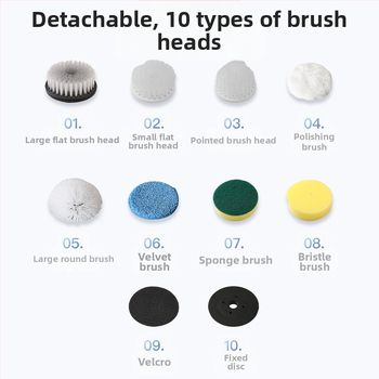 Elektriskā daudzfunkcionālā tīrīšanas birste, grīdas birste, USB uzlāde, mehāniska darbība, modelis 906, darbības laiks mazāk kā 2 stundas