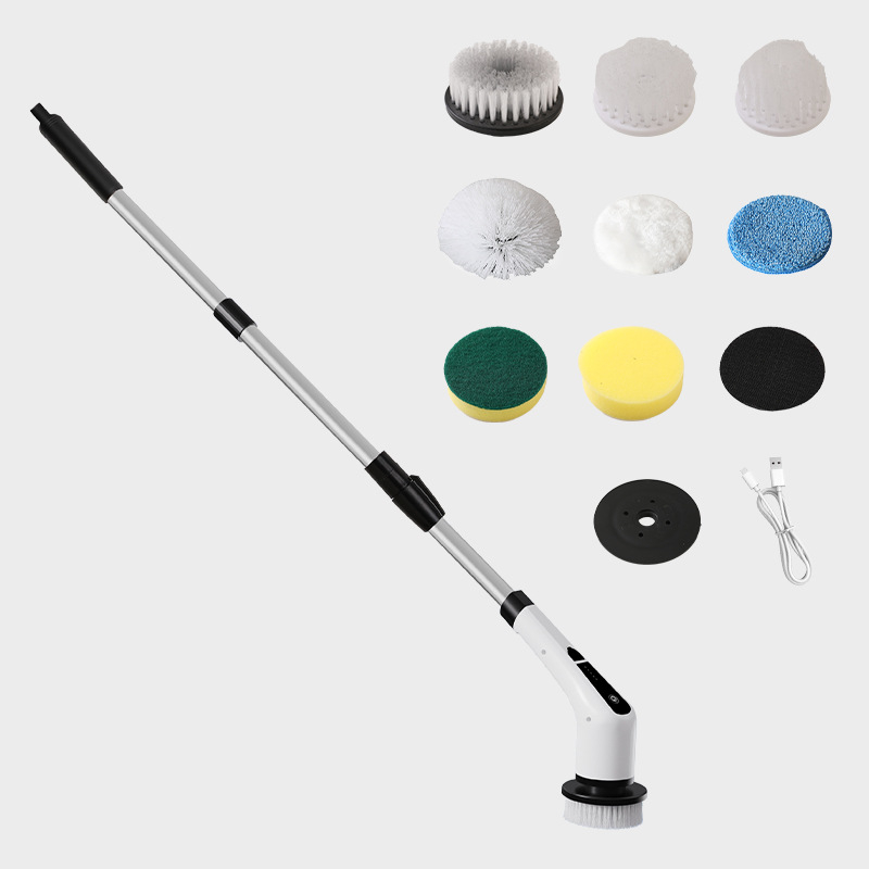 Elektriskā daudzfunkcionālā tīrīšanas birste, grīdas birste, USB uzlāde, mehāniska darbība, modelis 906, darbības laiks mazāk kā 2 stundas