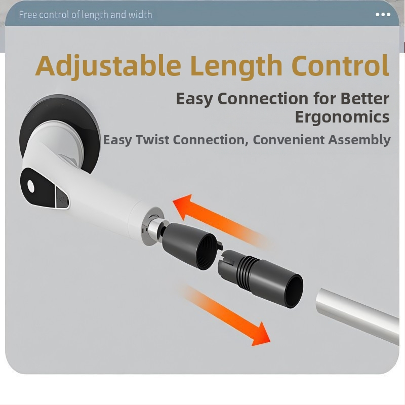 Електрическа почистваща четка за дома, кухня и баня – двойна дълга/къса глава, ръчна, презареждаща, безжична и преносима; модел 9NI1, 25W, 5V, 50Hz