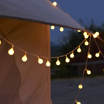 LED φωτεινή σειρά με αστέρια για εξωτερικό κάμπινγκ, πλανητικό σχήμα, μπαταρία, IP55, έλεγχος με κουμπί, τάση ≤36V