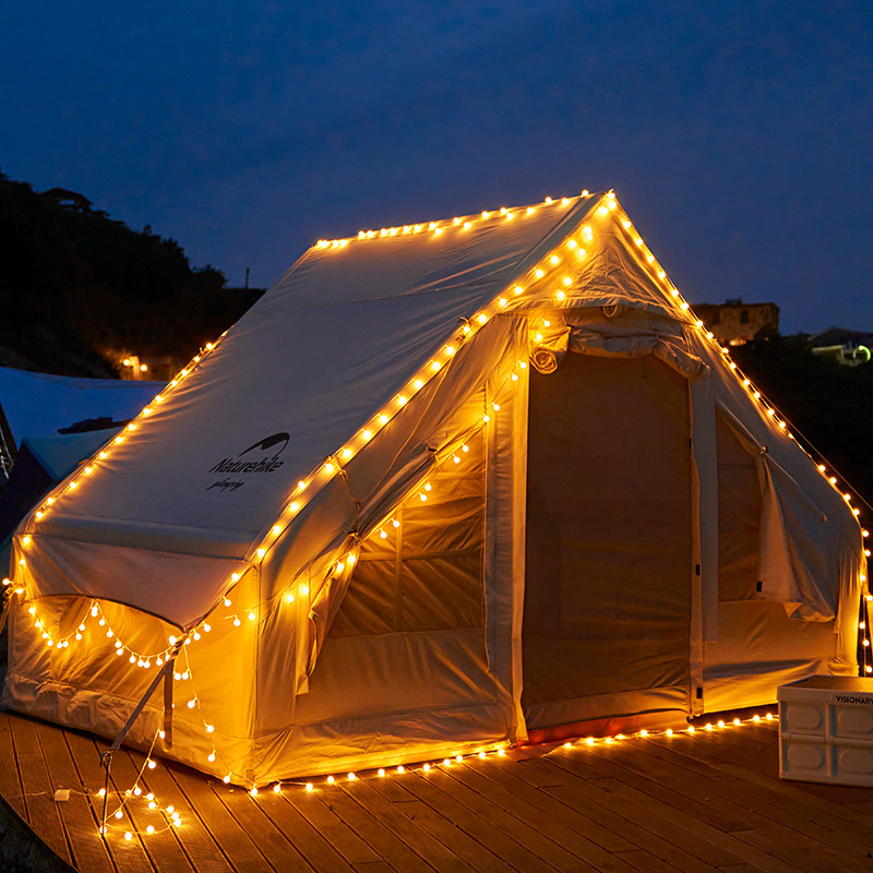 Kültéri kemping LED csillagsor, bolygó alakú, akkumulátorral működik, IP55, gombos vezérlés, feszültség ≤36V