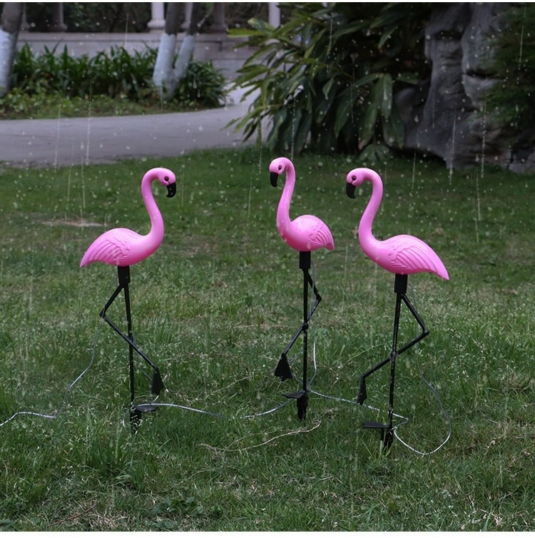 LX-HLN Flamingó napelemes kertlámpa – LED, IP55, 0.05W, 1.2V, 6–12 órás folyamatos világítás