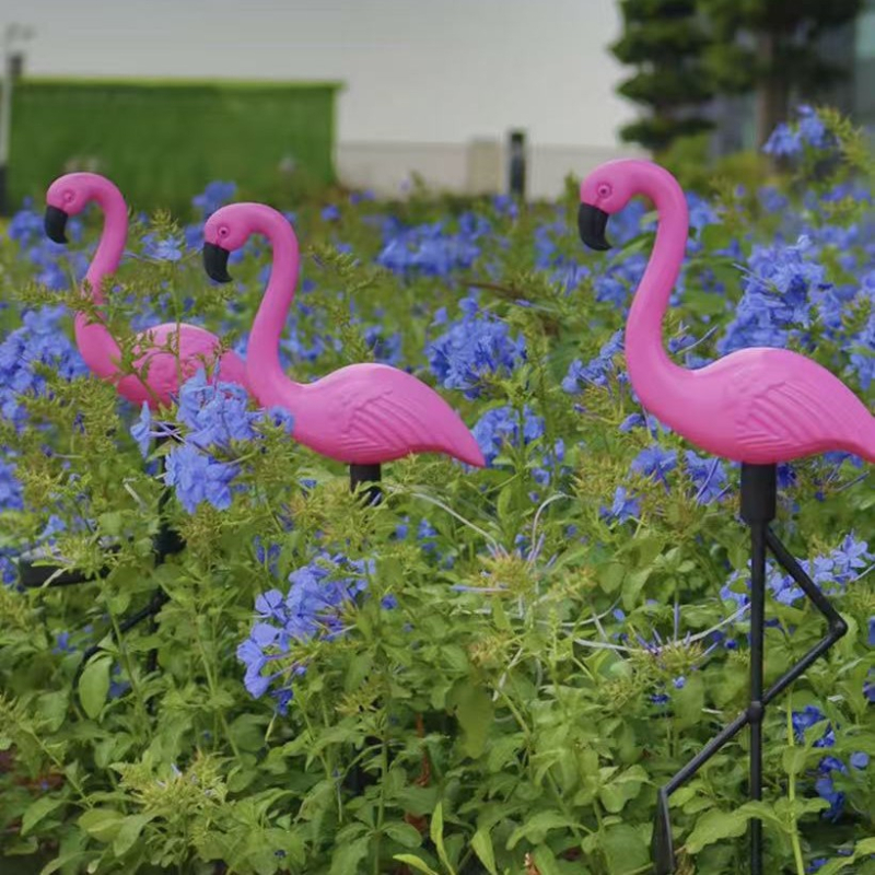 LX-HLN Flamingó napelemes kertlámpa – LED, IP55, 0.05W, 1.2V, 6–12 órás folyamatos világítás