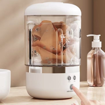 Mini veļas mazgāšanas mašīna apakšveļai – USB uzlāde, 7.4 V, 450 apgr/min, mazāk nekā 2 stundas, mehāniska darbība