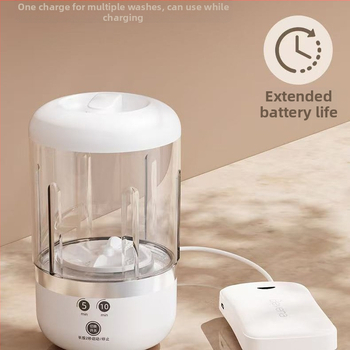 Mini veļas mazgāšanas mašīna apakšveļai – USB uzlāde, 7.4 V, 450 apgr/min, mazāk nekā 2 stundas, mehāniska darbība