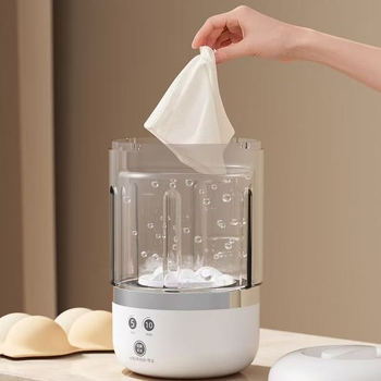 Mini veļas mazgāšanas mašīna apakšveļai – USB uzlāde, 7.4 V, 450 apgr/min, mazāk nekā 2 stundas, mehāniska darbība