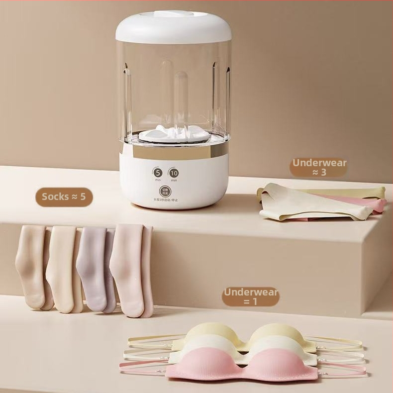 Мини пералня за бельо – USB зареждане, 7.4V, 450 об./мин, под 2 часа, механична работа