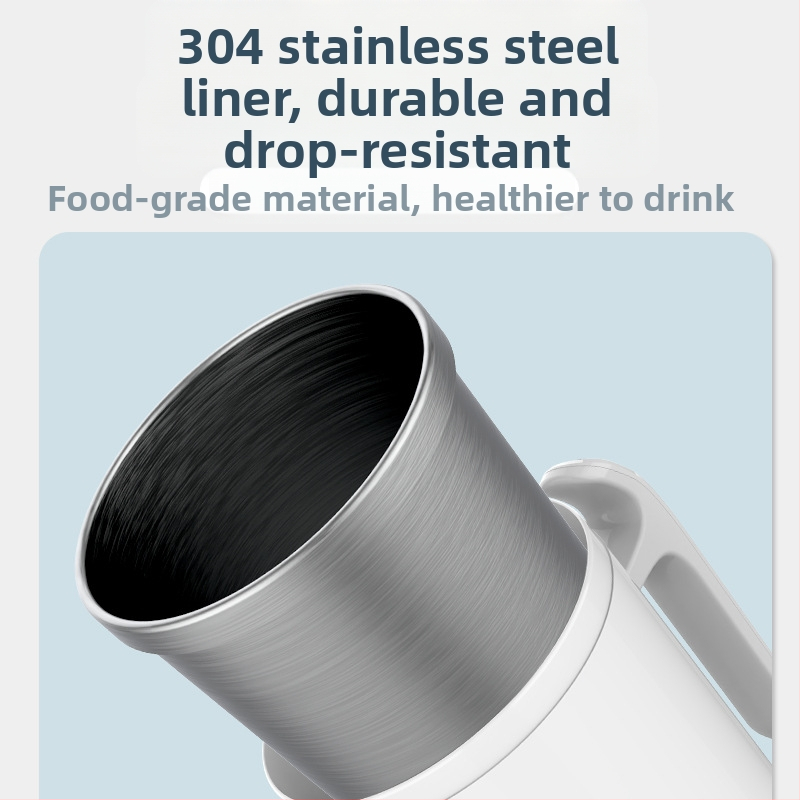 Кафена чаша с автоматично разбъркване и магнитно въртене, 304 неръждаема стомана, тегло 320 g, възможност за персонализирано лого