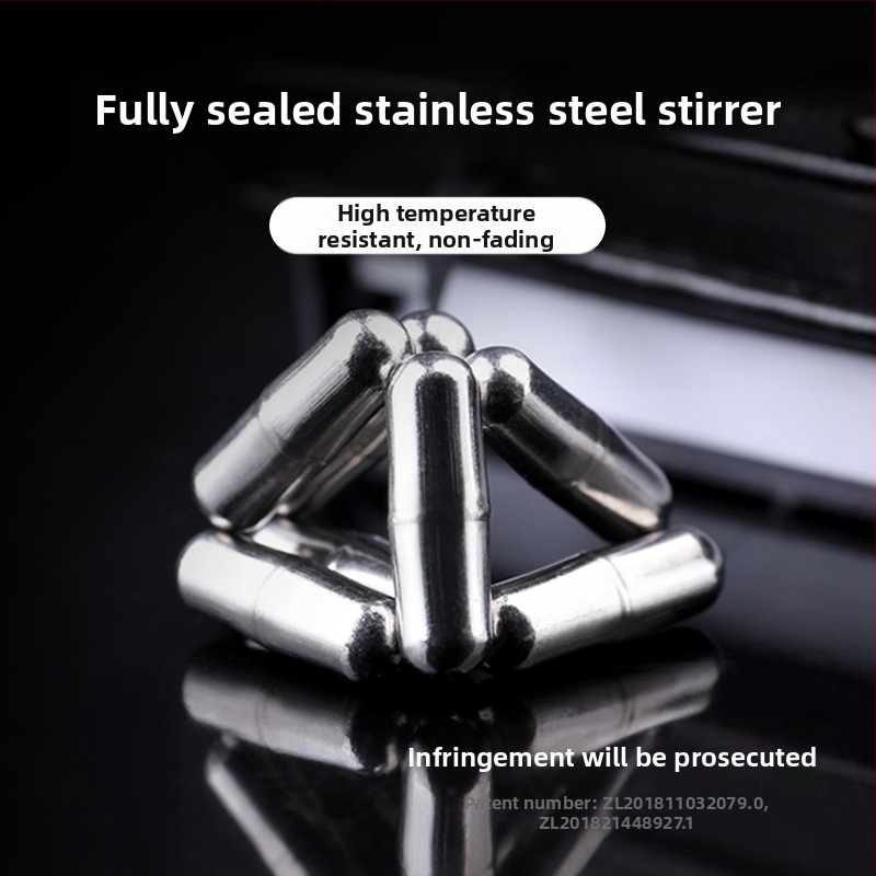 Електрически магнитен разбърквач за кафена чаша – 304 неръждаема стомана, автоматично разбъркване, магнитна пръчка, ротор от 316 неръждаема стомана