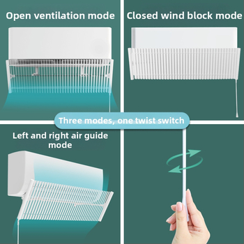 P66D oro kondicionieriaus srauto deflektorius, ABS medžiaga, skirta miegamajam, Prekės ženklas: Other