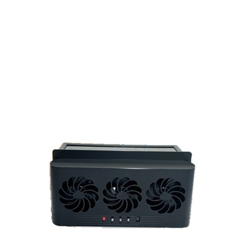 Peck island Αυτοκίνητο USB Φορητός Αναδιπλούμενος Ανεμιστήρας με Αποσπώμενη Μπαταρία (300–500 mAh), 3 Ταχύτητες, Ασύρματη Φόρτιση, USB Θύρα, Θόρυβος <36 dB, Διάρκεια Μπαταρίας 3–6 Ωρες