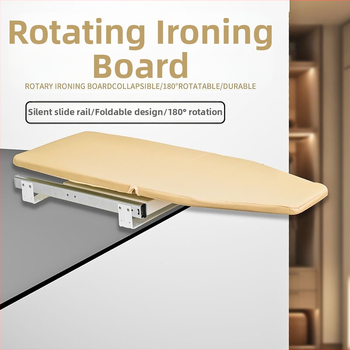 Vicky`s Choice Medinė Sulankstoma Lyginimo Lenta su Tyliąja Slankiojimo Sistema, Nešiojamas Saugojimas, 180° Pasukimas, Atspari Aukštoms Temperatūroms