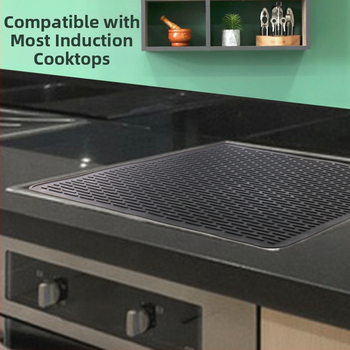 Taimei silikoninė viryklės danga, daugiafunkcinė nusausinimo kilimėlis indukcinėms viryklėms, formos apskritos/kvadratinės/neįprasta, kilmė Dongguan, išleistas 2024 m